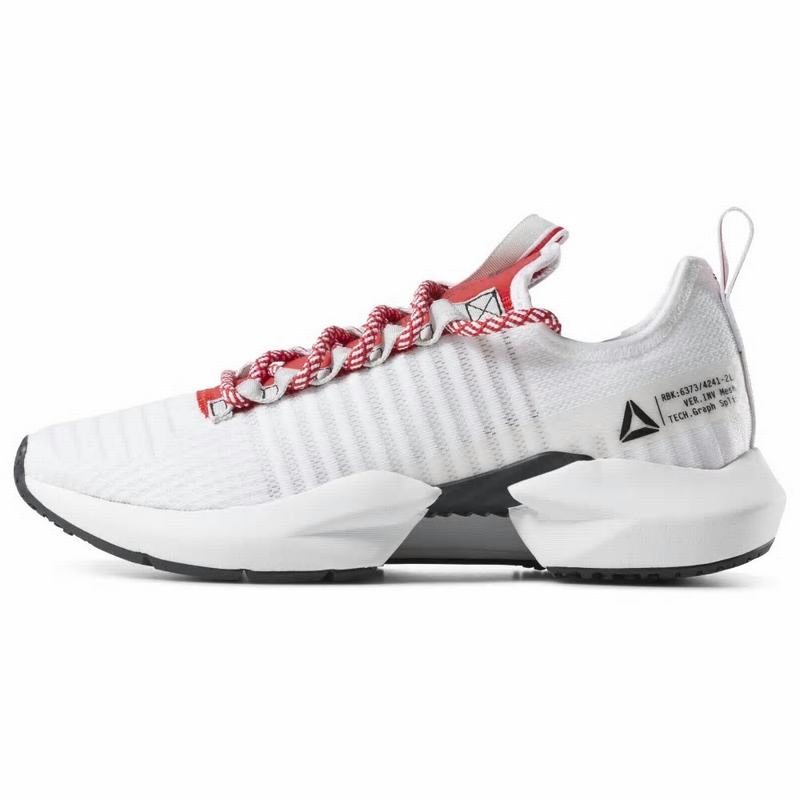 Pantofi Sport Reebok Sole Fury Se Barbati Albi/Negrii/Gri/Rosii Romania YS6398ZI